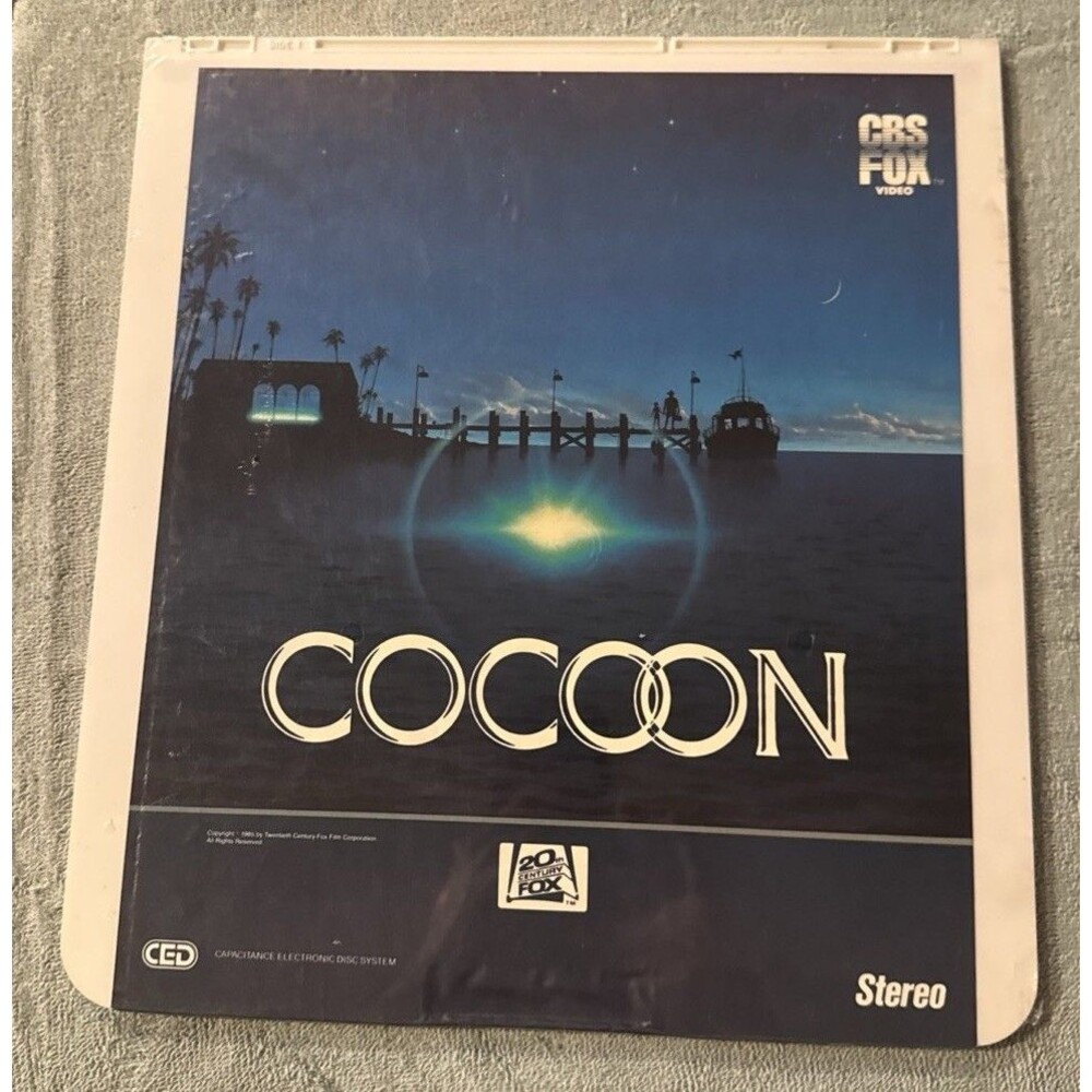 Cocoon 80s Sci-fi CED RCA SelectaVision Videodisc Brand New In Shrink RARE OOP